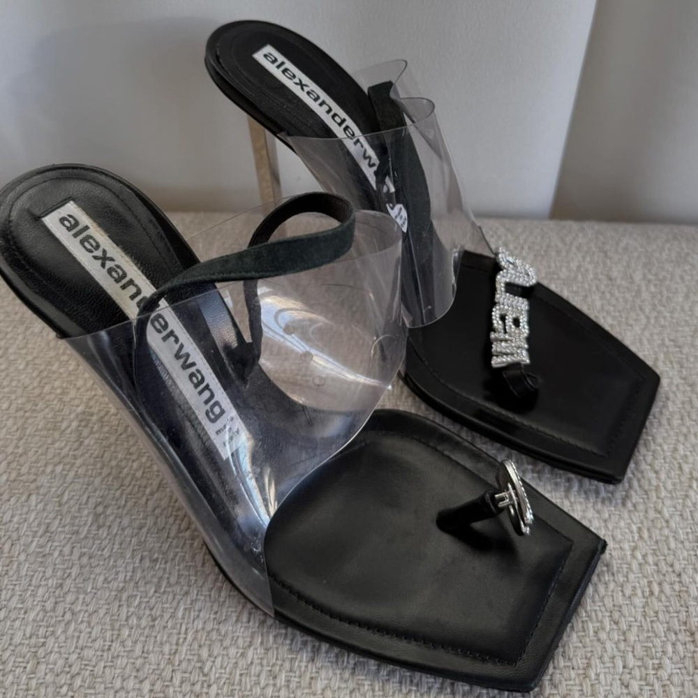 ALEXANDER WANG IVY 85 MULE CAPRETTO SANDAL Sz: 36.5